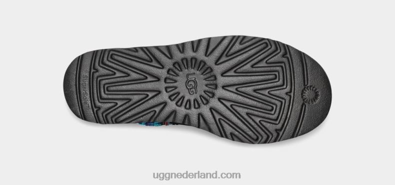 vrouwen zwart UGG klassiek ultra mini vlechtplatform 686ZP657