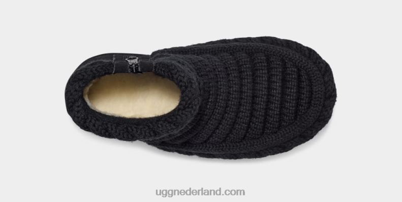 vrouwen zwart UGG klassieke mini grof breisel 686ZP702