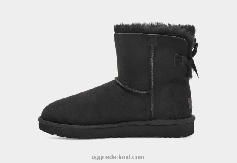 vrouwen zwart UGG mini bailey bow ii laars 686ZP360