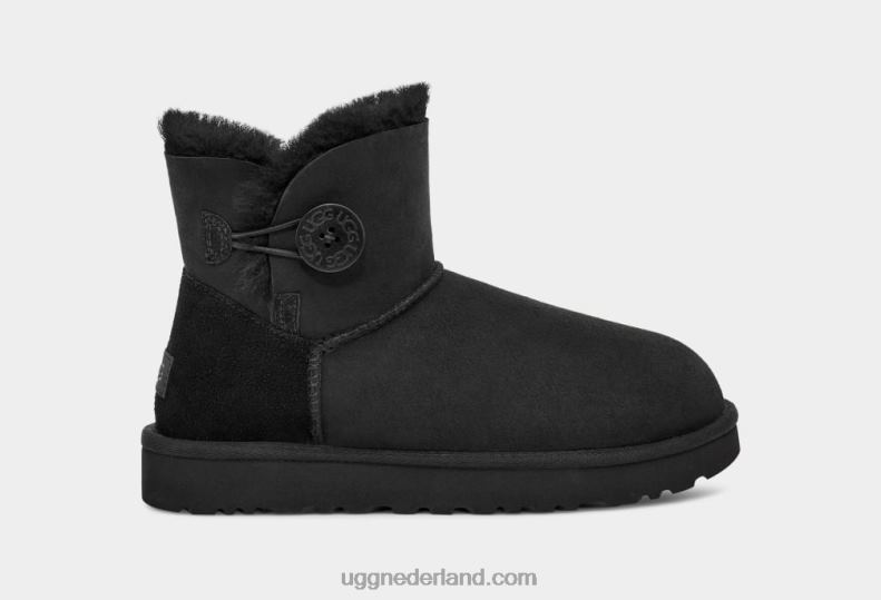vrouwen zwart UGG mini bailey button ii laars 686ZP364