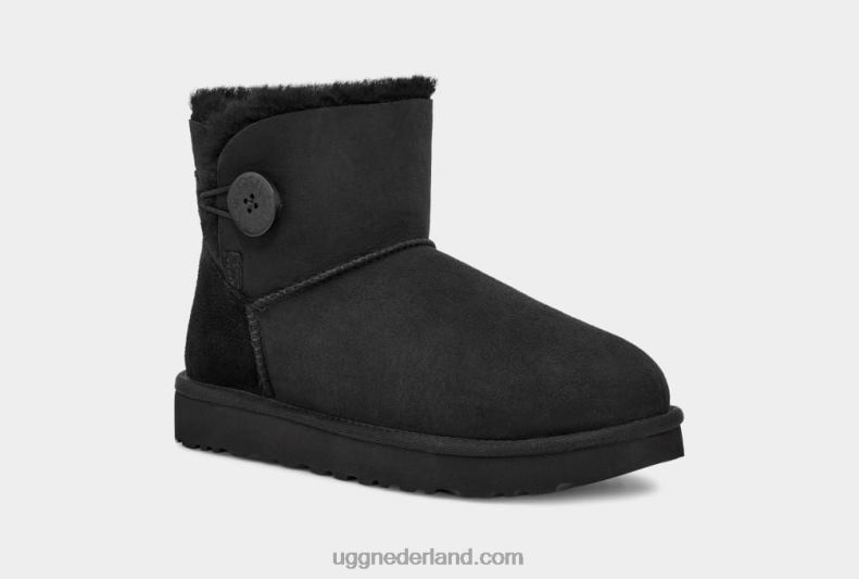 vrouwen zwart UGG mini bailey button ii laars 686ZP364