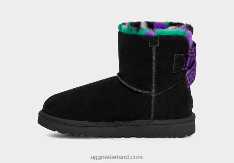 vrouwen zwart UGG mini vestingmuur geruite punk 686ZP860