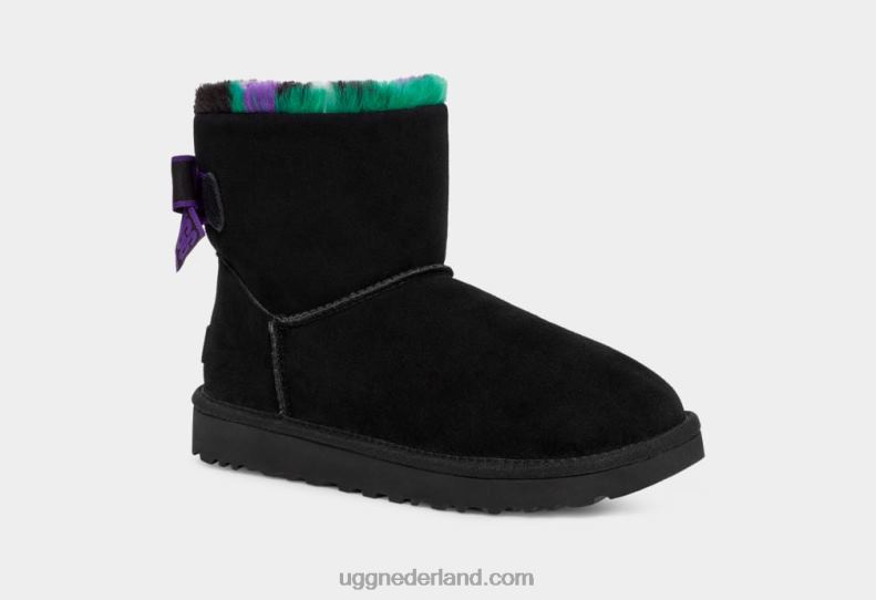 vrouwen zwart UGG mini vestingmuur geruite punk 686ZP860