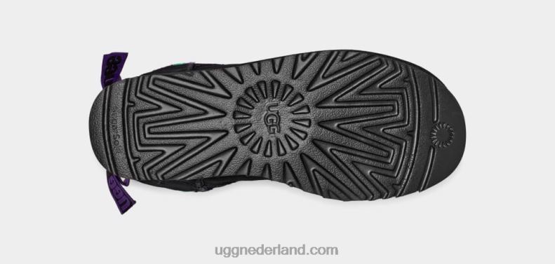 vrouwen zwart UGG mini vestingmuur geruite punk 686ZP860
