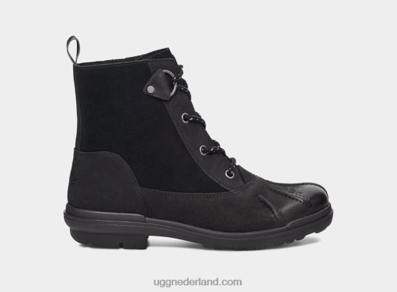 vrouwen zwart leer UGG hapsburgse eend 686ZP735