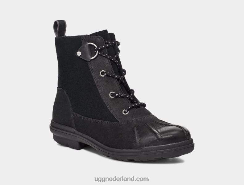 vrouwen zwart leer UGG hapsburgse eend 686ZP735