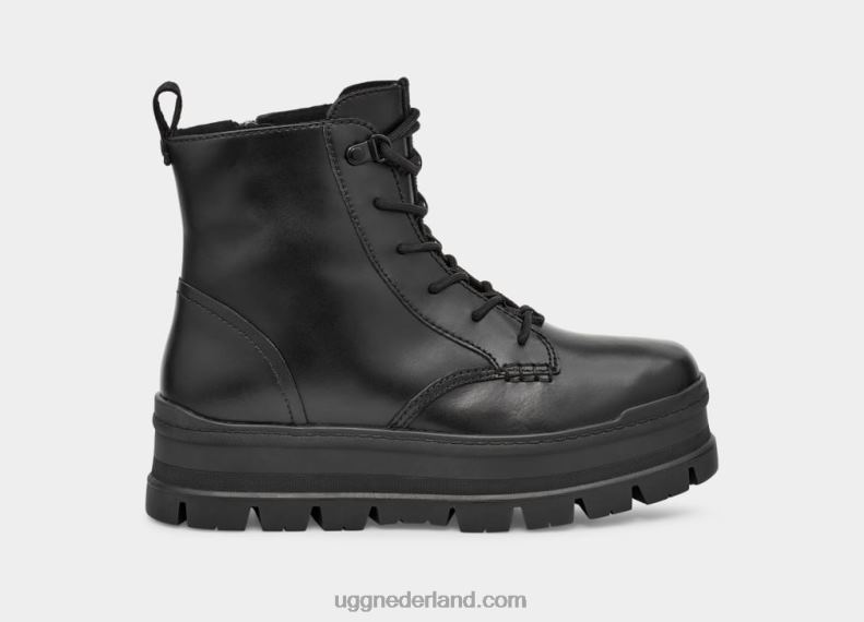vrouwen zwart leer UGG sidnee 686ZP700