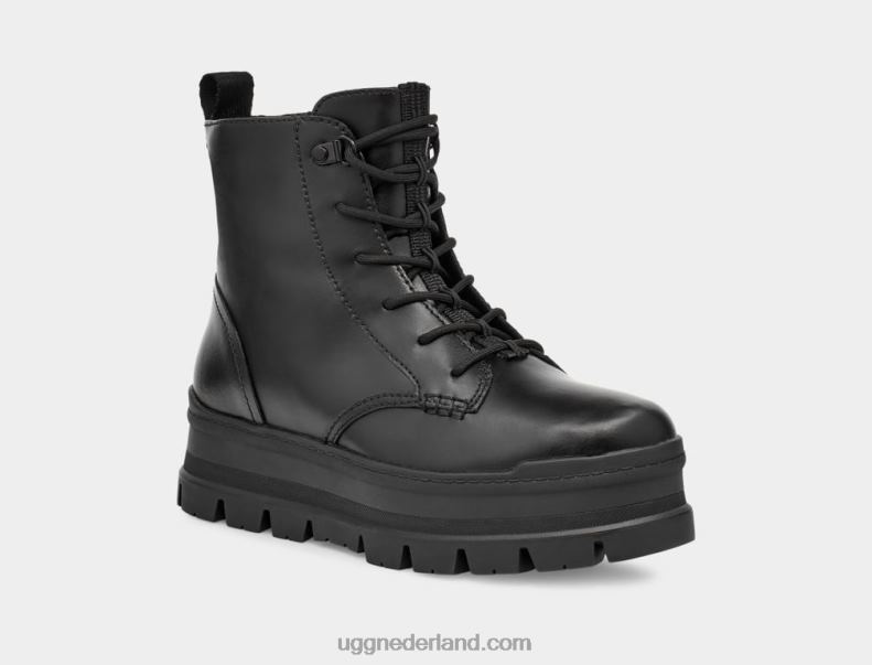 vrouwen zwart leer UGG sidnee 686ZP700