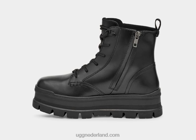 vrouwen zwart leer UGG sidnee 686ZP700