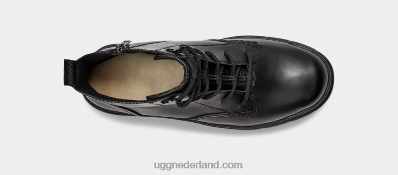 vrouwen zwart leer UGG sidnee 686ZP700