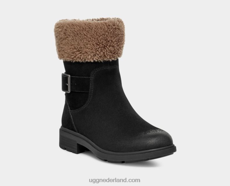 vrouwen zwart suède UGG Harrison-manchet 686ZP2044
