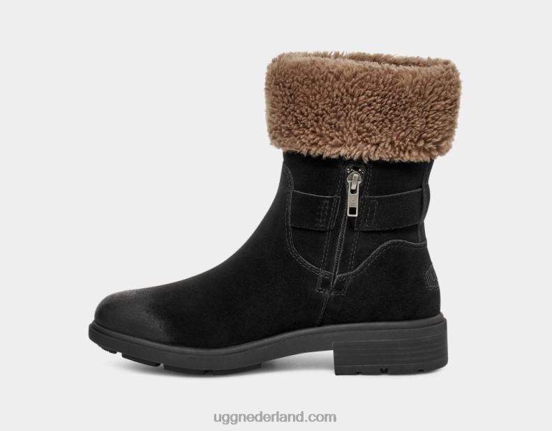 vrouwen zwart suède UGG Harrison-manchet 686ZP2044