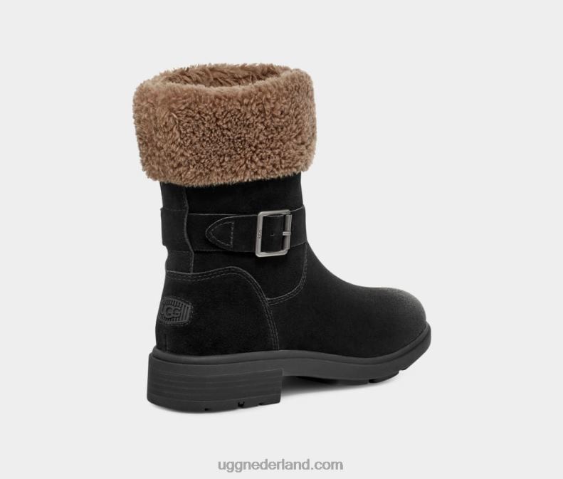 vrouwen zwart suède UGG Harrison-manchet 686ZP2044