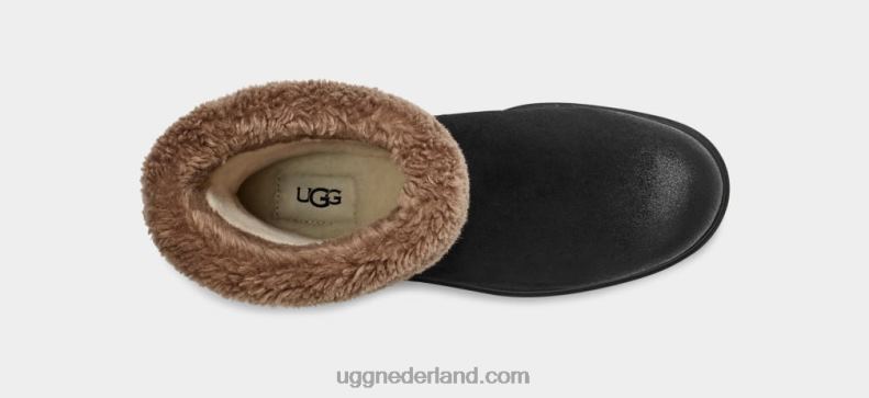 vrouwen zwart suède UGG Harrison-manchet 686ZP2044