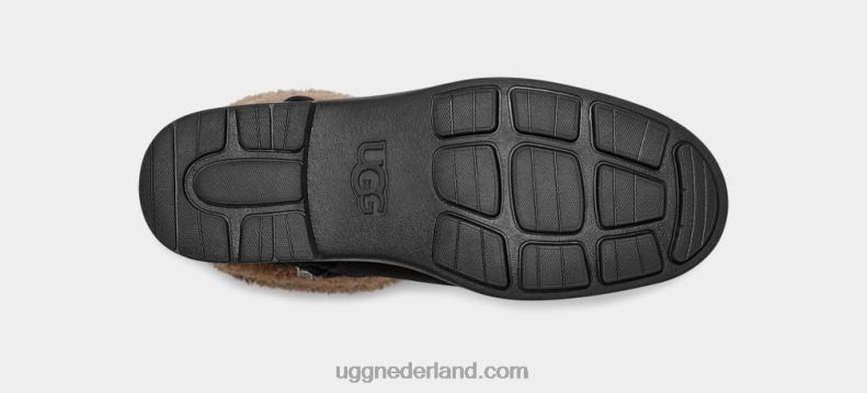 vrouwen zwart suède UGG Harrison-manchet 686ZP2044