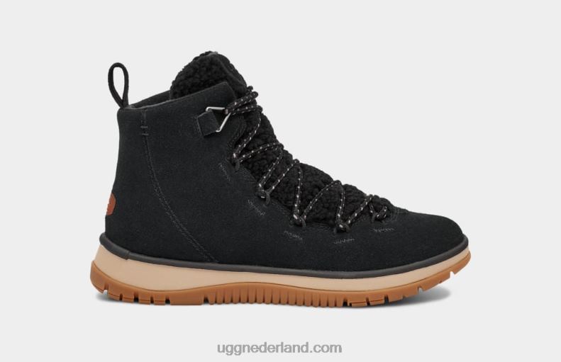 vrouwen zwart suède UGG erfgoed aan het meer midden 686ZP711