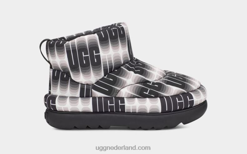 vrouwen zwart wit UGG klassieke maxi golflengte mini 686ZP697