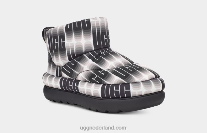 vrouwen zwart wit UGG klassieke maxi golflengte mini 686ZP697