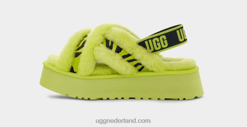 vrouwen Sleutel limoen UGG disco dwarsglijbaan animalia 686ZP737