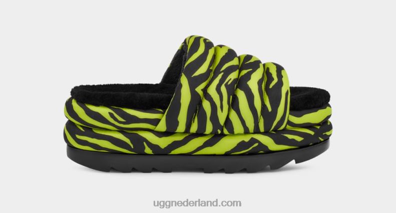 vrouwen Sleutel limoen UGG maxi dia tijgerprint 686ZP42