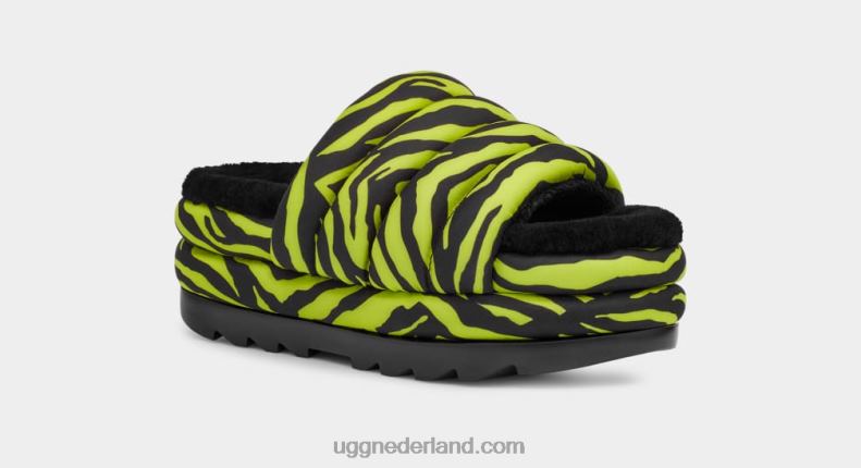 vrouwen Sleutel limoen UGG maxi dia tijgerprint 686ZP42
