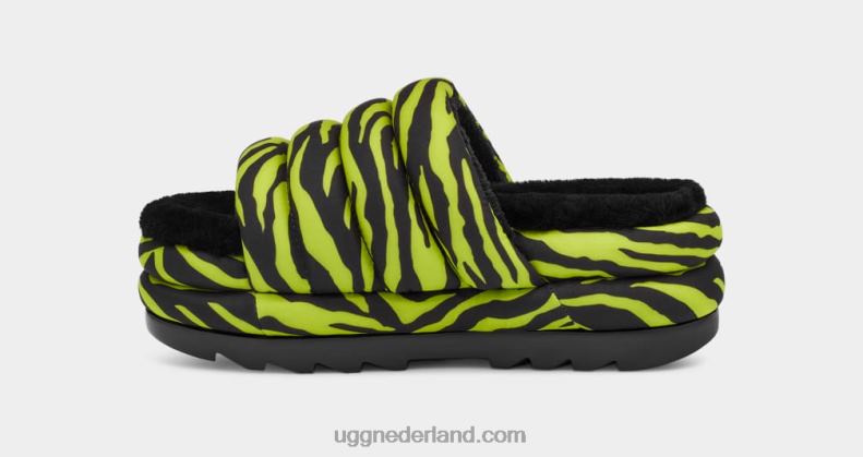 vrouwen Sleutel limoen UGG maxi dia tijgerprint 686ZP42