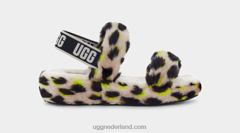vrouwen Sleutel limoen UGG oh ja cheetah afdrukken 686ZP765