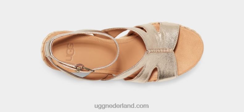 vrouwen bleek goud metallic UGG careena 686ZP862