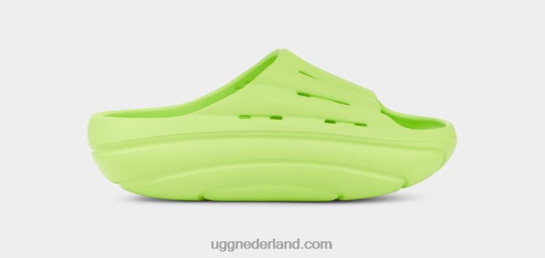 vrouwen bleke chartreuse UGG schuim glijbaan 686ZP377