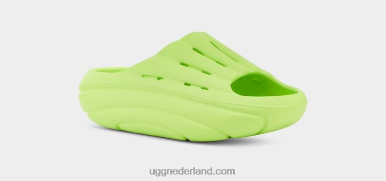 vrouwen bleke chartreuse UGG schuim glijbaan 686ZP377
