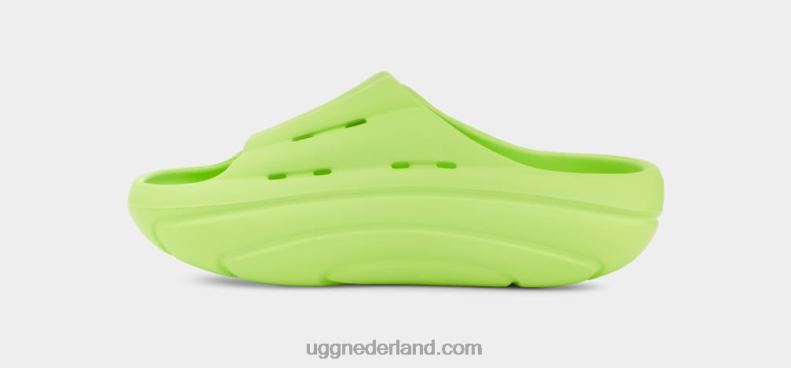 vrouwen bleke chartreuse UGG schuim glijbaan 686ZP377