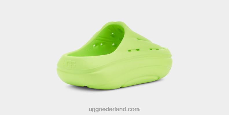vrouwen bleke chartreuse UGG schuim glijbaan 686ZP377