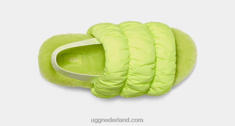 vrouwen bleke chartreuse UGG scrunchita 686ZP534