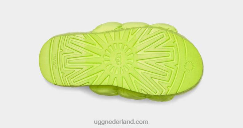 vrouwen bleke chartreuse UGG scrunchita 686ZP534
