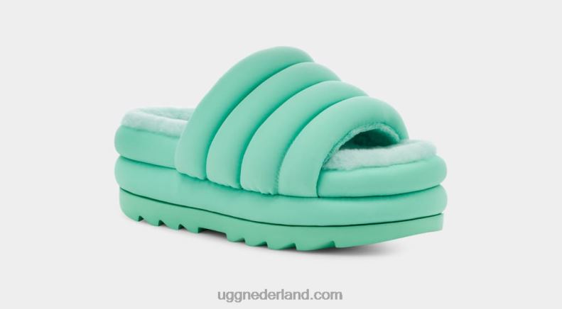 vrouwen bleke smaragd UGG maxi glijbaan 686ZP764