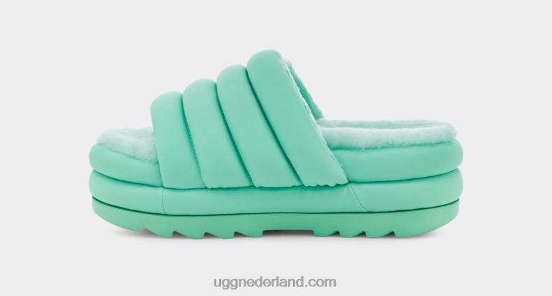 vrouwen bleke smaragd UGG maxi glijbaan 686ZP764