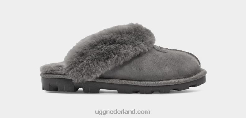 vrouwen grijs UGG flirt pantoffel 686ZP488
