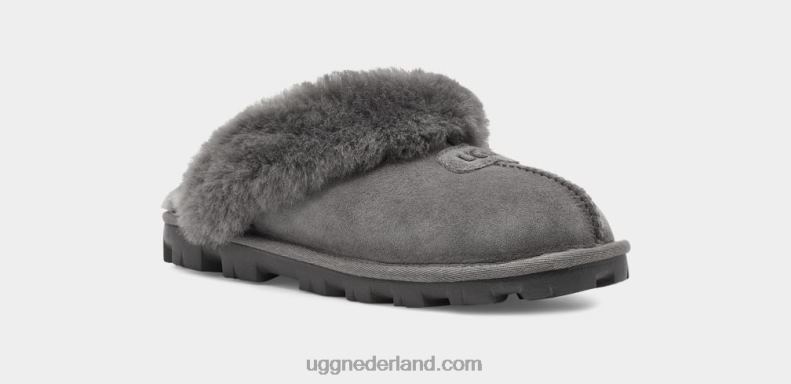 vrouwen grijs UGG flirt pantoffel 686ZP488