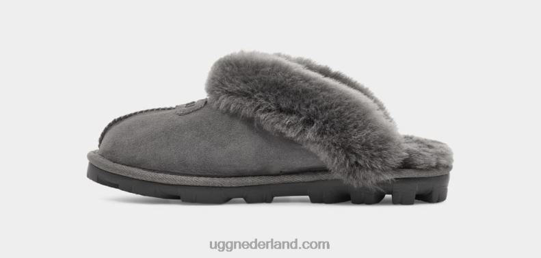 vrouwen grijs UGG flirt pantoffel 686ZP488