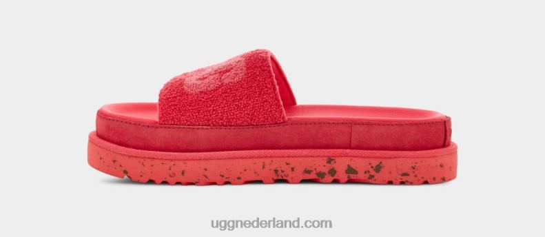 vrouwen hibiscus roze badstof UGG laton 686ZP797