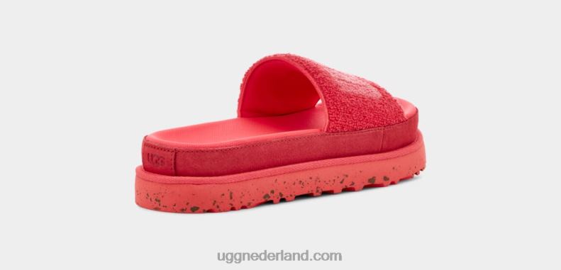 vrouwen hibiscus roze badstof UGG laton 686ZP797