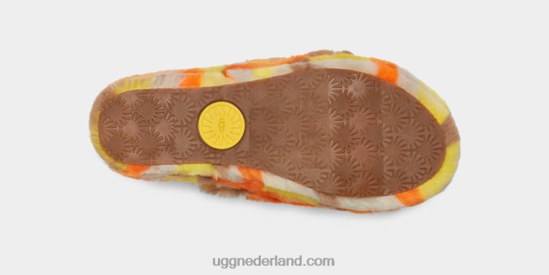 vrouwen kanarie UGG pluis ja schuif geruite punk 686ZP66