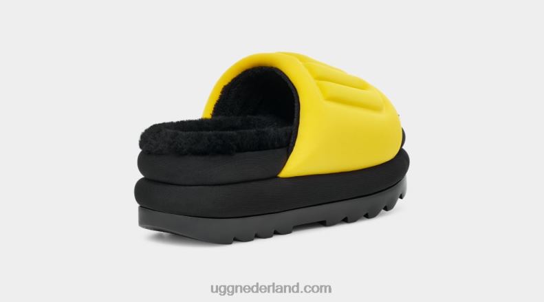 vrouwen kanarie/zwart UGG maxi grafische dia 686ZP757