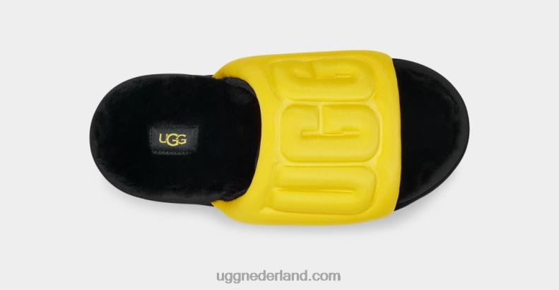 vrouwen kanarie/zwart UGG maxi grafische dia 686ZP757