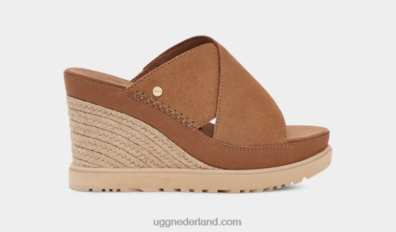 vrouwen kastanje UGG abt glijbaan 686ZP454