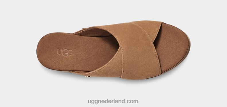 vrouwen kastanje UGG abt glijbaan 686ZP454