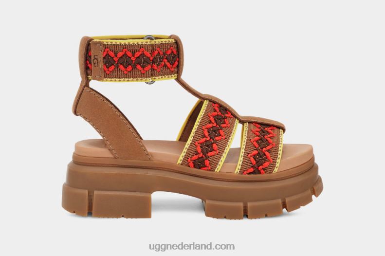 vrouwen kastanje UGG ashton erfgoed vlecht 686ZP503