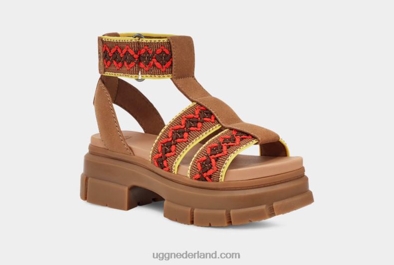 vrouwen kastanje UGG ashton erfgoed vlecht 686ZP503