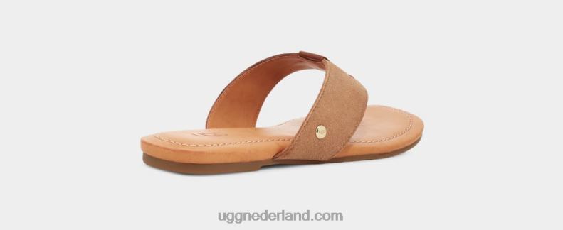 vrouwen kastanje UGG carey flip suède 686ZP3