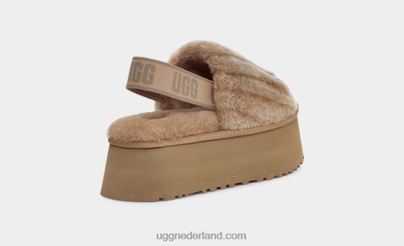 vrouwen kastanje UGG disco sherpa corduroy glijbaan 686ZP55